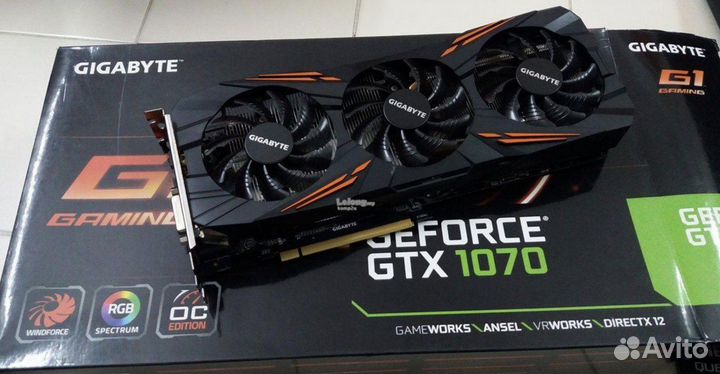 Видеокарта Gigabyte GTX 1070