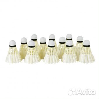 Волан перьевой (12 штук в тубе) белый