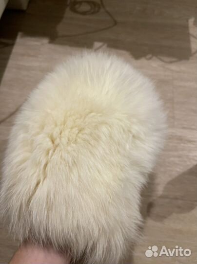 Шапка из песца женская