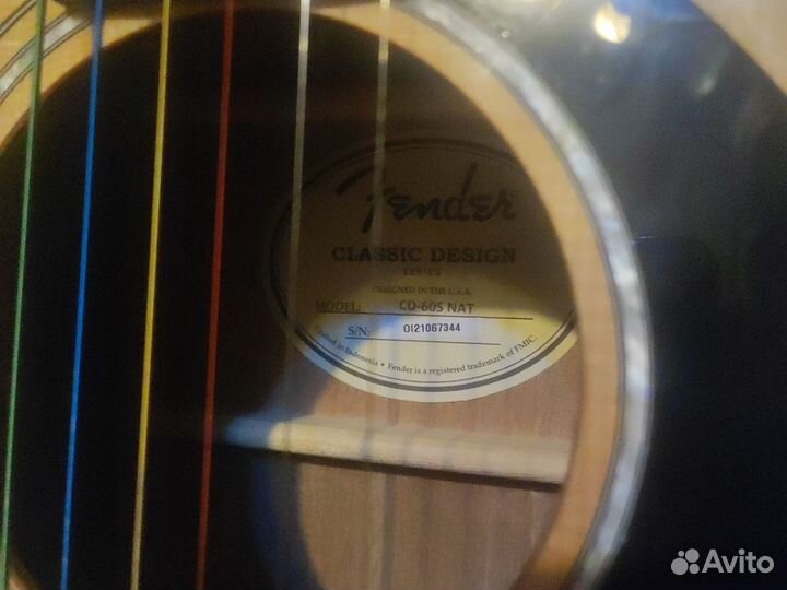 Акустическая гитара fender