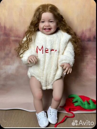 Кукла реборн девочка 60 см + вещи