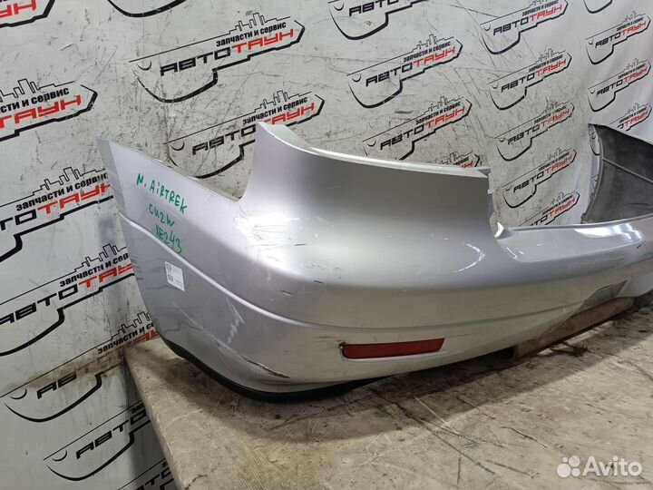Бампер mitsubishi airtrek CU2W CU4W MR981355 1 модель задний белый, A69 XE243