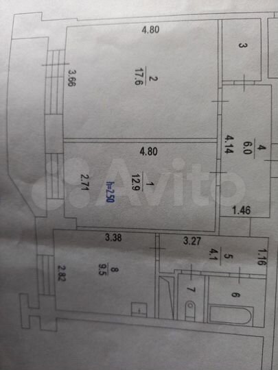 2-к. квартира, 56 м², 14/14 эт.