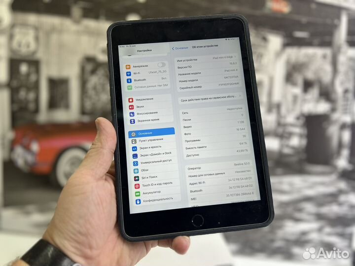 iPad mini 4 64gb 4Gsim+wifi Нов. Батарея