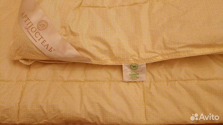 Теплое зимнее одеяло артпостель овечья шерсть