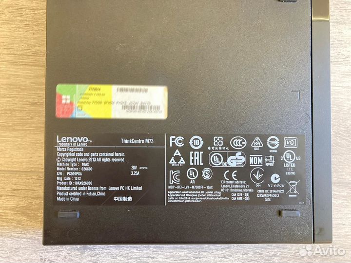 Пк Lenovo ThinkCenter M73