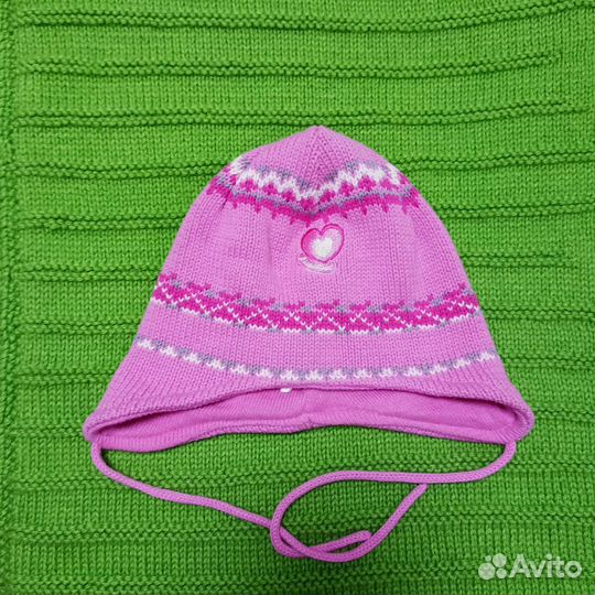 Шапка для девочки, осень, тёплая зима