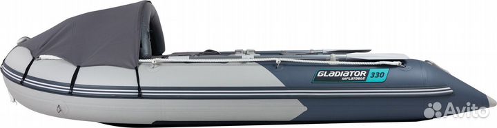 Лодка пвх Gladiator C330AL светло/темно-серый