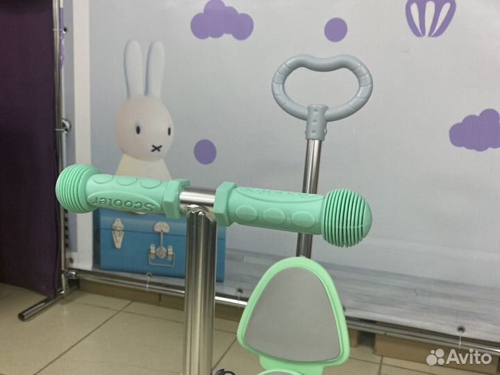 Самокат с родительской ручкой 3в1