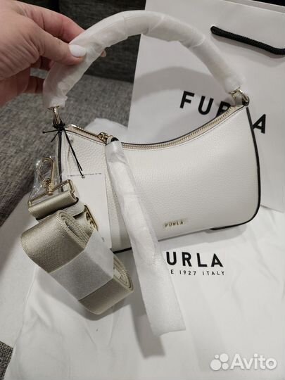 Сумка Furla Emera 22.5на12.5 бежевая, оригинал