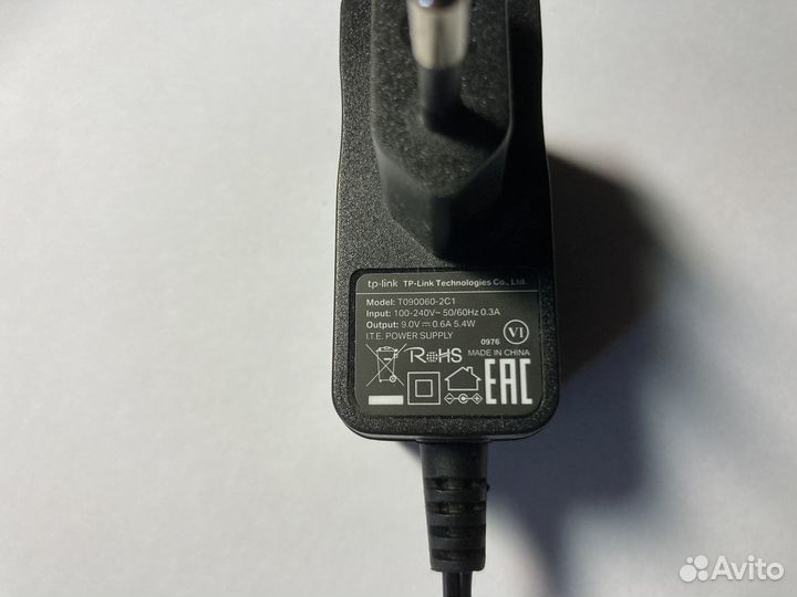 Блок питания 9в, 0,6А