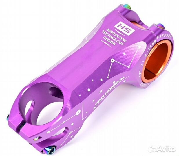 Вынос руля 31.8мм/90 мм honsun PRO HP555 Фиолетовы