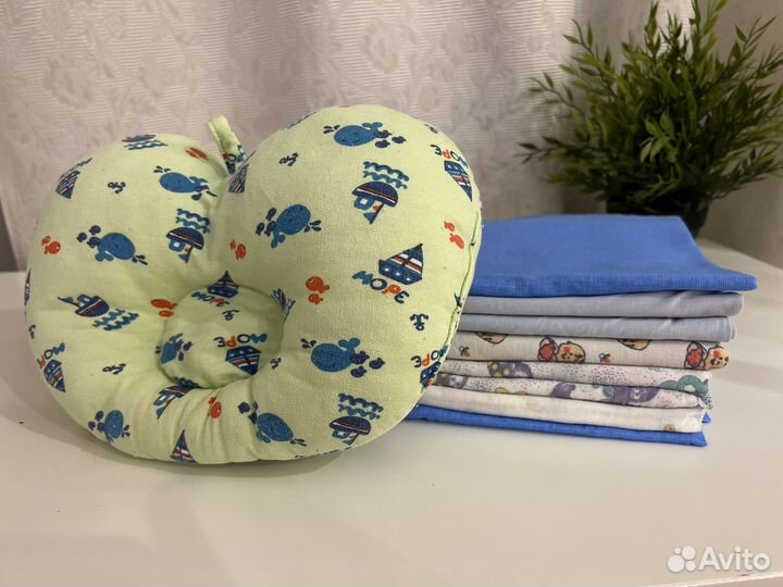 Пеленки детские пакетом и подушка
