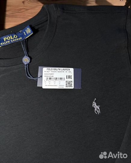 Лонгслив Polo Ralph Lauren черный Турция