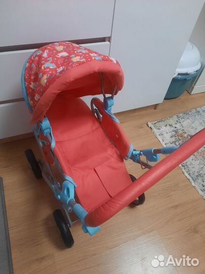 Коляска для кукол с единорогами demi star