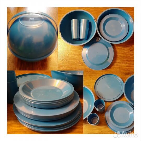 Набор столовой посуды для пикника на 6 персон