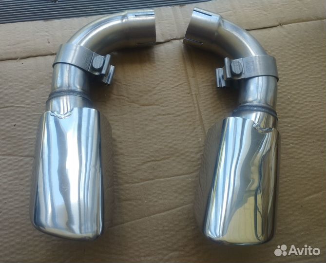 Насадки для двойного глушителя Volvo S60, V60