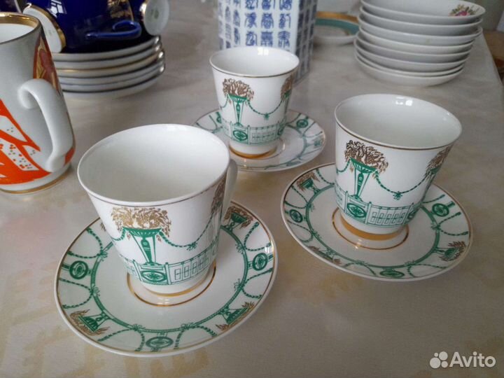 Чайная пара костяной фарфор лфз