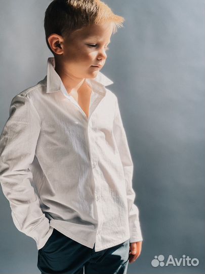 Рубашка белая для школы/школьная