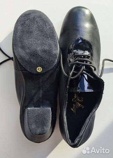 Туфли мужские 42-43 натуральная кожа Латину новые