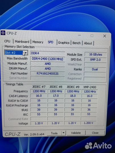 Оперативка DDR4 2400MHz 16gb sodimm