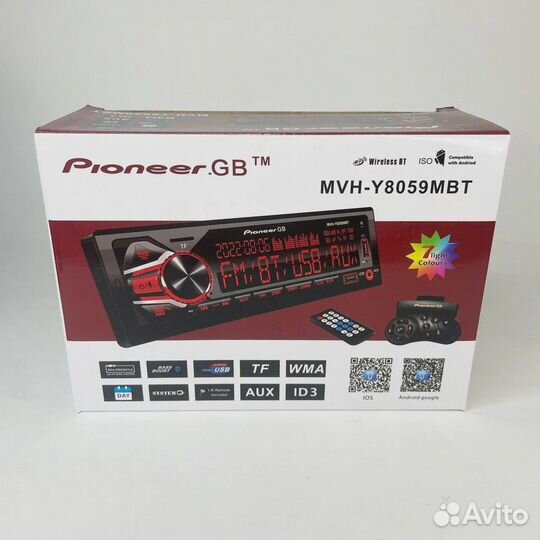 Магнитола Pioneer AUX/Bluetooth/USB