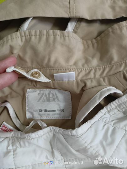 Детская куртка zara 86