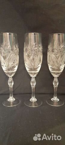 Фужеры хрустальные СССР 21 см