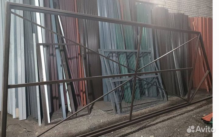 Откатные ворота - каркас