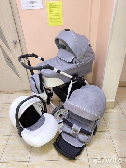 Коляска indigo alpina 3 (2 в 1), как новая