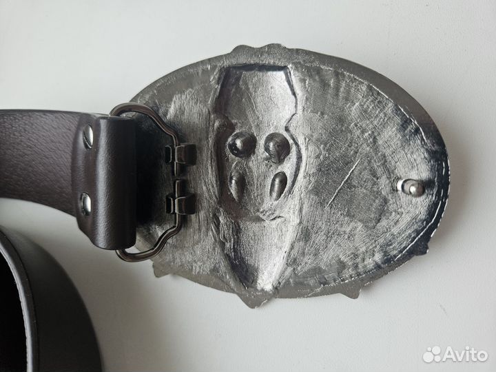 Ремень с бляхой черепа ковбря