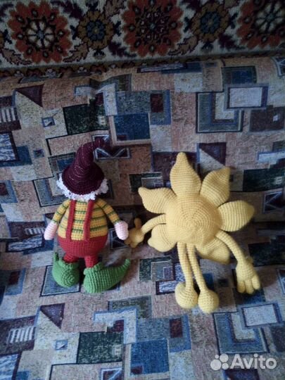 Кукла ручной работы вязаная