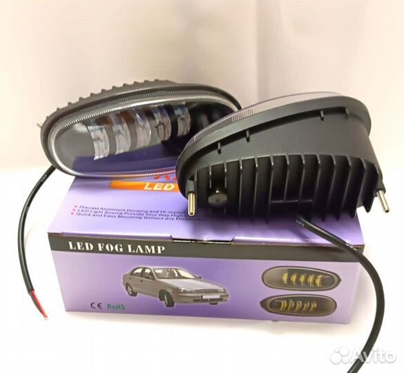 Туманки Шевроле Ланос мелал.корпус Новые