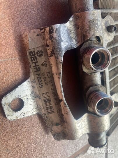 Масляный радиатор АКПП (Audi Q7 '08) с трубками