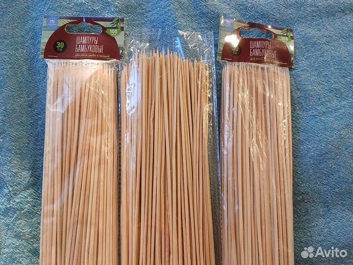 Шпажки бамбуковые для клубники в шоколаде 3 уп