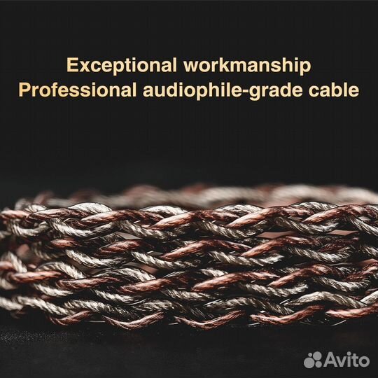 Кабель TRN redchain+3 штекера на 2.5мм 3.5мм 4.4мм