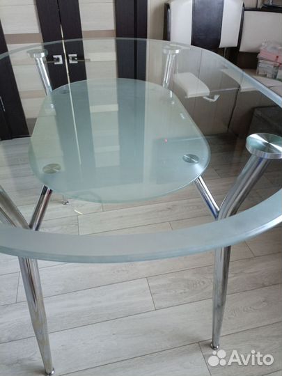 Кухонный стол бу стеклянный