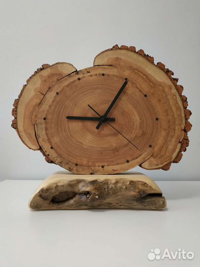 Часы из спила дерева