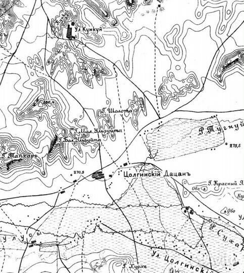 Старинные карты Бурятии и Забайкальского края