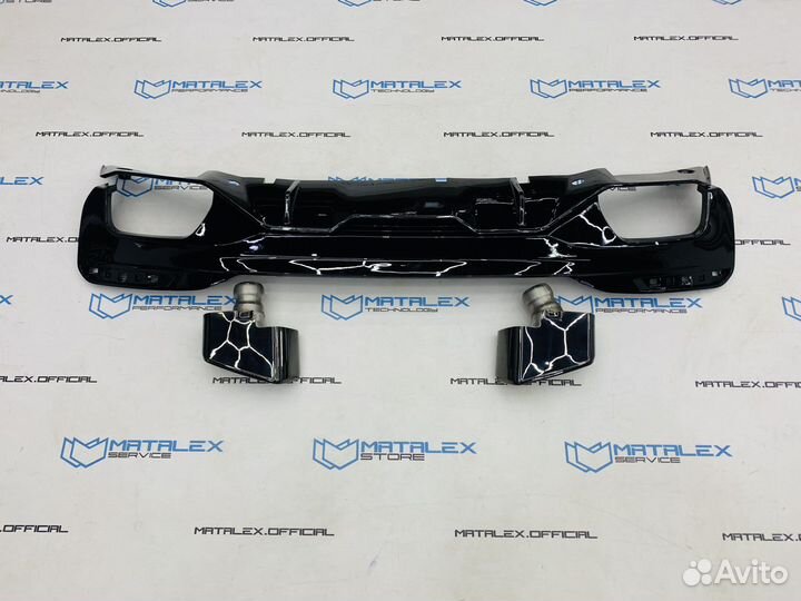 Диффузор + насадки 550i BMW G30, M Performance