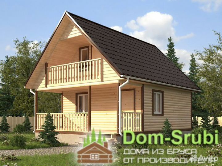 Новая Ладога. Хорошая Баня из бруса Б-25 (6х8)