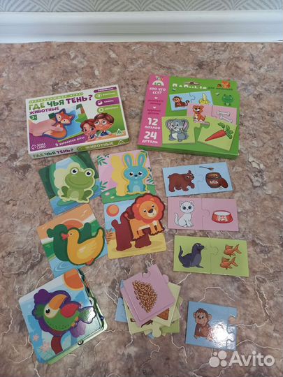 Пазлы для малышей. Пазл с кнопками