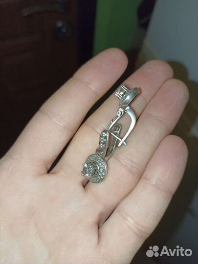 Серьги серебро