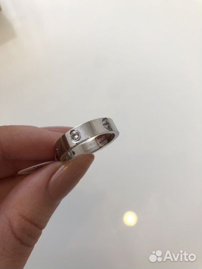 Cartier love кольцо