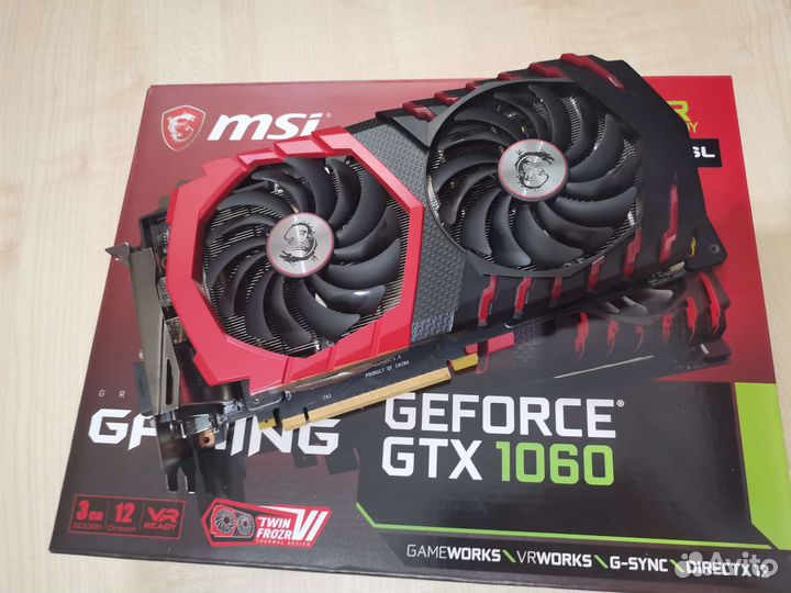 Видеокарта MSI GTX 1060 3GB
