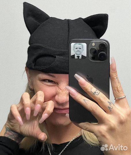 Шапка кошка