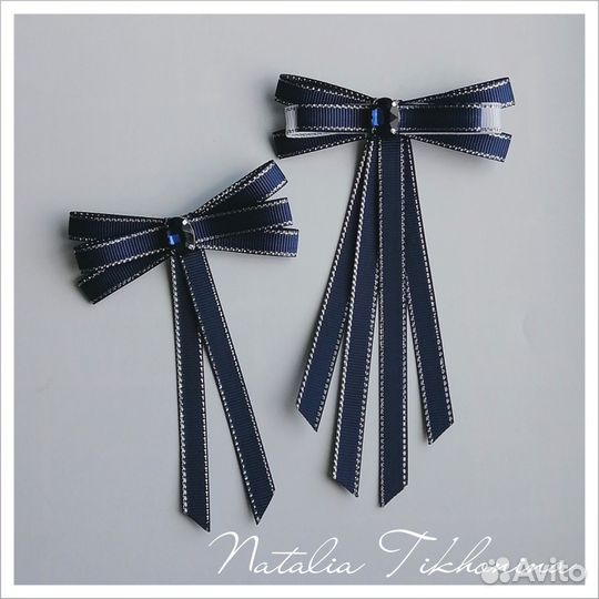 Бантик - брошь для школы