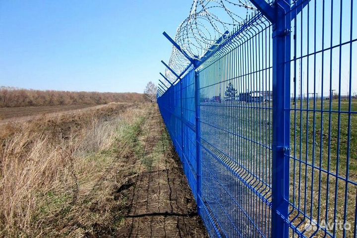 Сетка для забора 3д