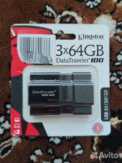USB flash и SD kingston 3 64Gb
