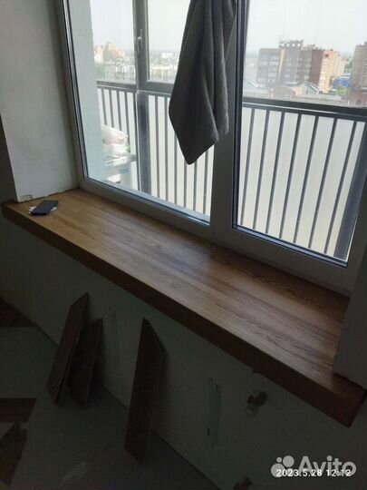 Подоконник деревянный